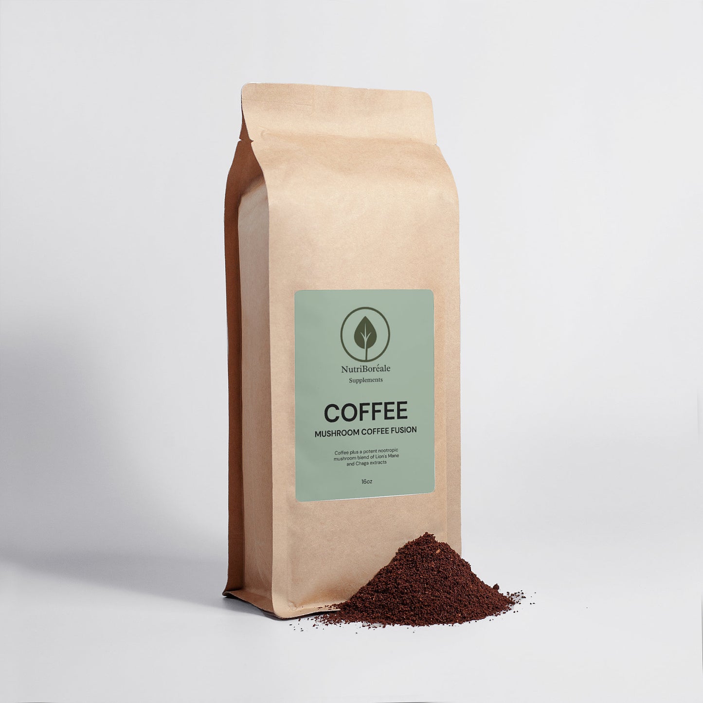 Mushroom Fusion Coffee – Lion's Mane & Chaga (454 g)