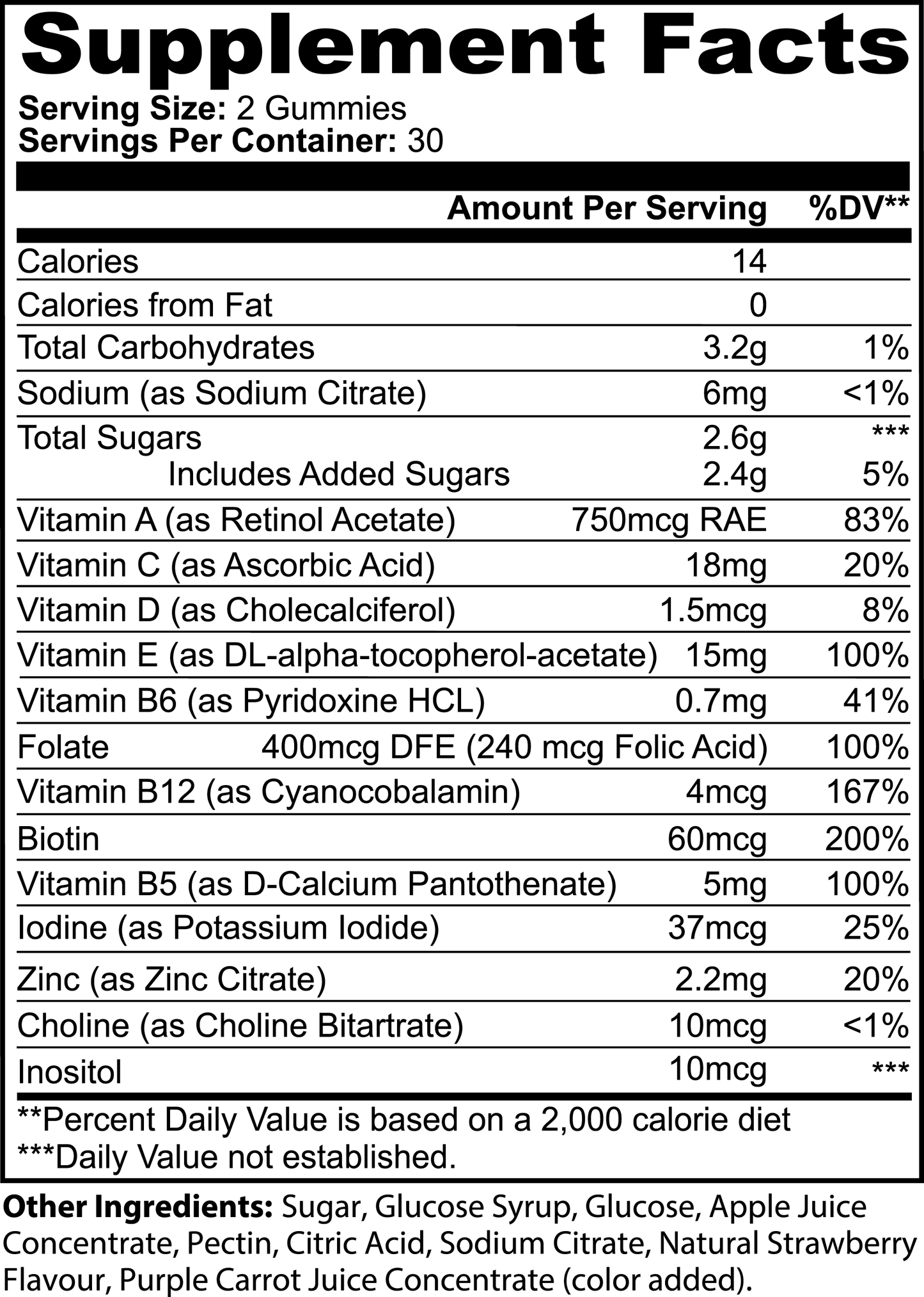 Gummies Multivitaminés – Adultes