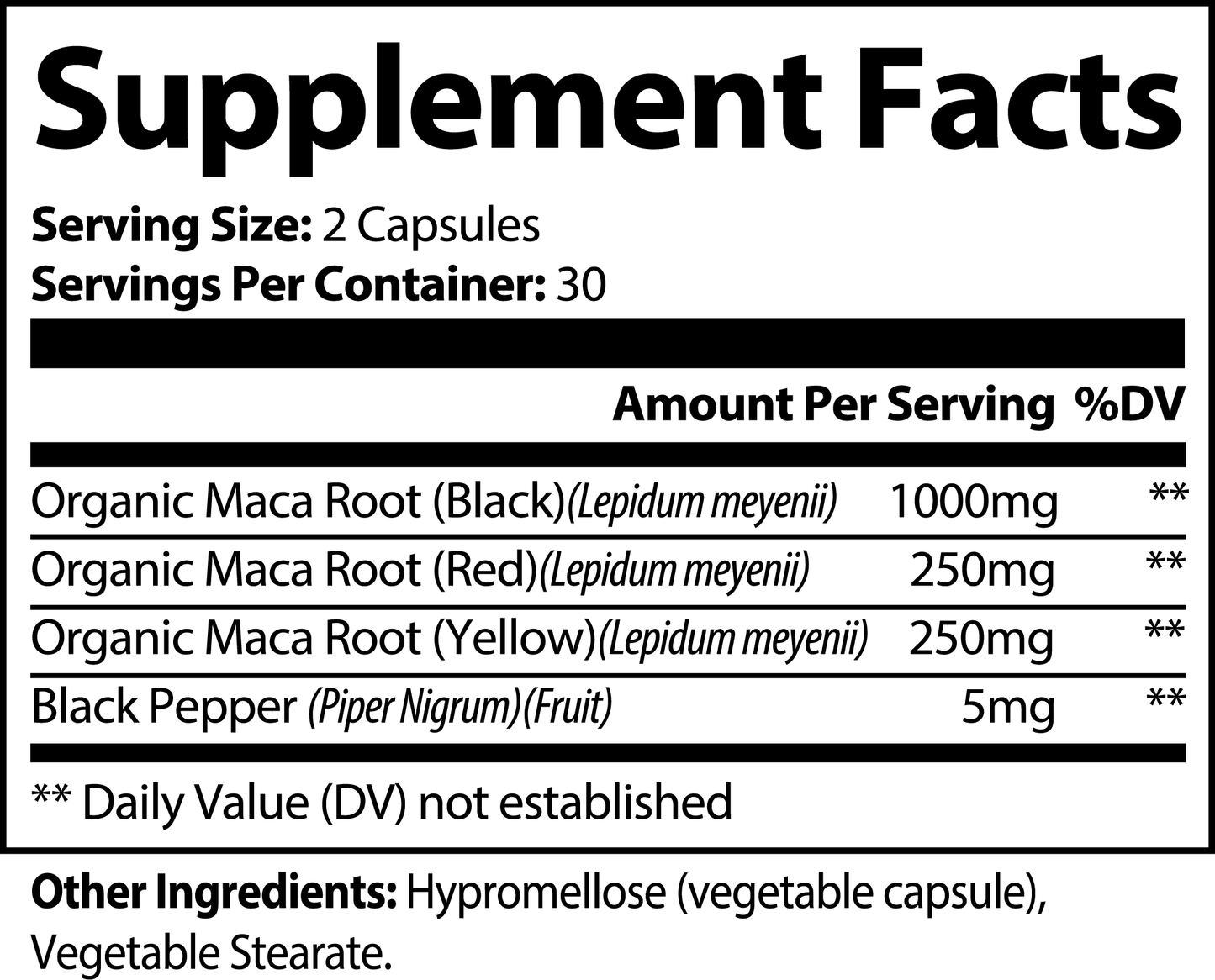 Formule Énergie Maca Plus