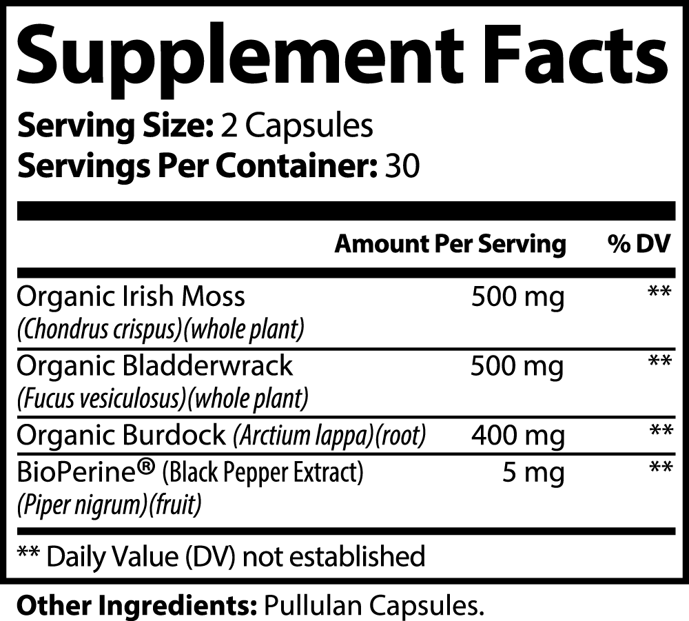 Mousse d’Irlande – Superaliment Minéral